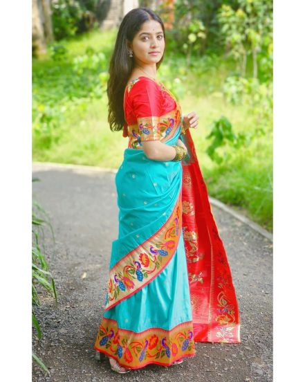 Sharayu Sonawane Paithani Saree Look