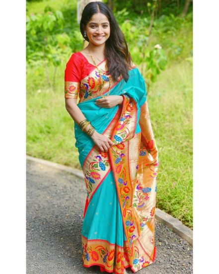 Sharayu Sonawane Paithani Saree Look