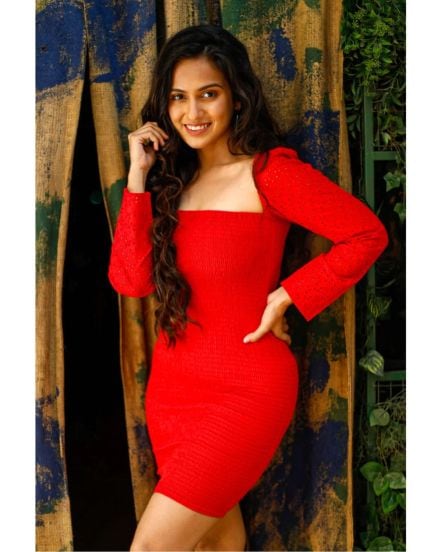 Shivani Baokar Red One Piece Dress