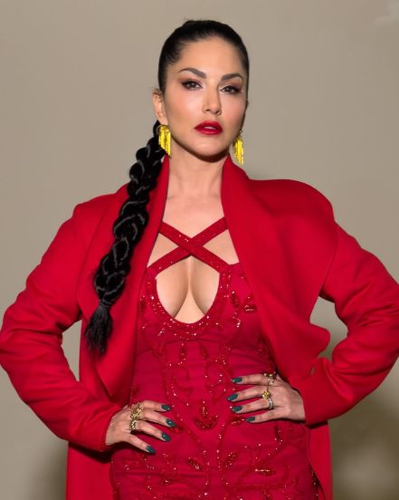 Bollywood celebrity Sunny Leone shares stylish photos on social media