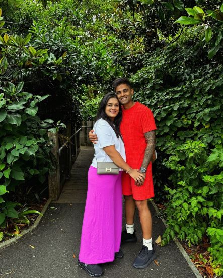 Grateful for you everyday Suryakumar Yadav shares a post wishing his wife a happy birthday what does Devisha Shetty 