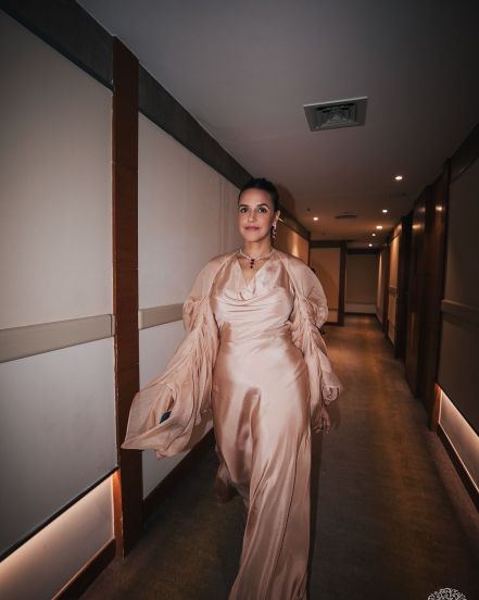 Actress Neha Dhupia shares stunning look on social media for 'Limelight Diamonds' store launch event