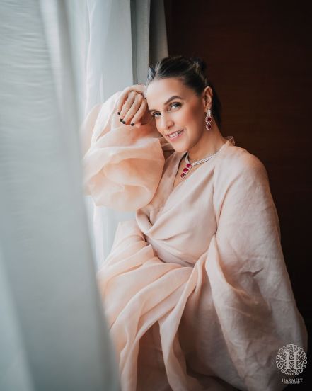 Actress Neha Dhupia shares stunning look on social media for 'Limelight Diamonds' store launch event