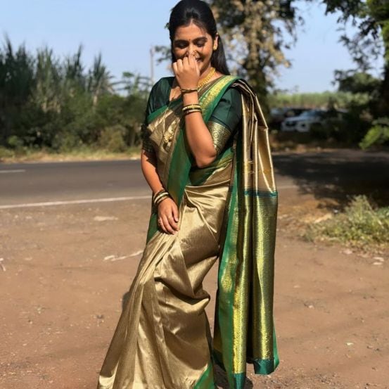 Appi Amchi Collector fame actress Shivani Naik shares photos in traditional look on social media