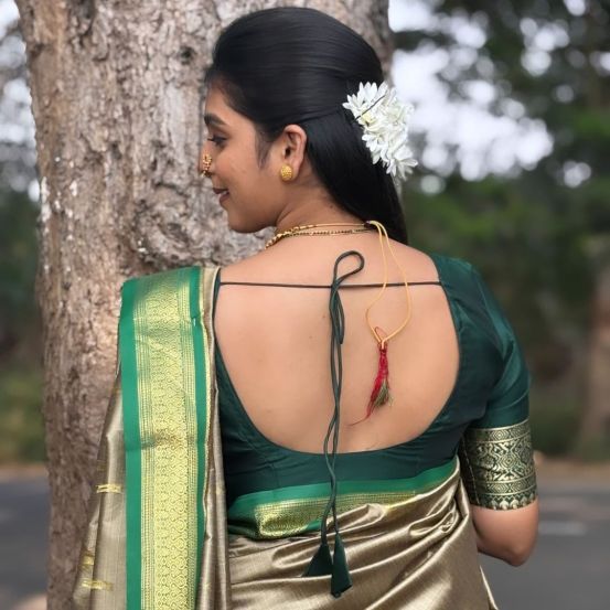 Appi Amchi Collector fame actress Shivani Naik shares photos in traditional look on social media