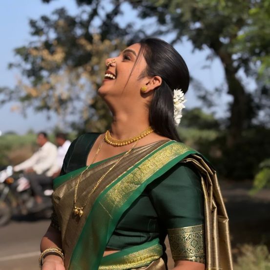 Appi Amchi Collector fame actress Shivani Naik shares photos in traditional look on social media