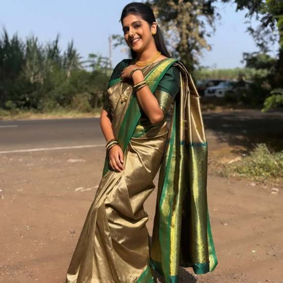 Appi Amchi Collector fame actress Shivani Naik shares photos in traditional look on social media