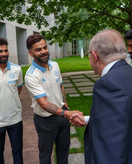 Team India meet Australia PM Anthony Albanese photo viral