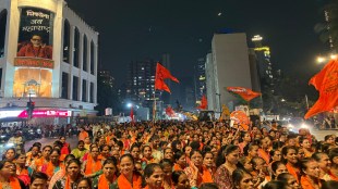 Srikant Shinde road show in front of Shiv Sena Bhavan to campaign for Sada Saravankar Mumbai