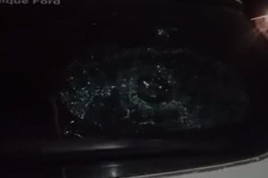 Stone pelted on Prof Laxman Hake vehicle in Nanded news