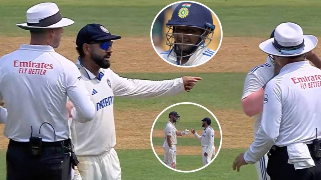 Rohit Sharma Warned by Umpires Due to Sarfaraz Khan as He was Sledging Daryl Mitchell During IND vs NZ 3rd Test Watch Video