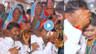 a father cried a lot while giving send off to his daughter in wedding