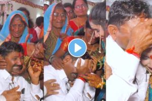 a father cried a lot while giving send off to his daughter in wedding