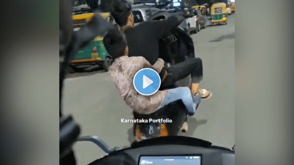 Video shows boys performing dangerous scooter stunt, Bengaluru Police takes note