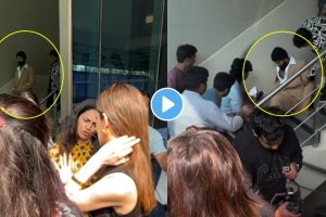 Vijay Deverakonda fell down the stairs video goes viral on social media