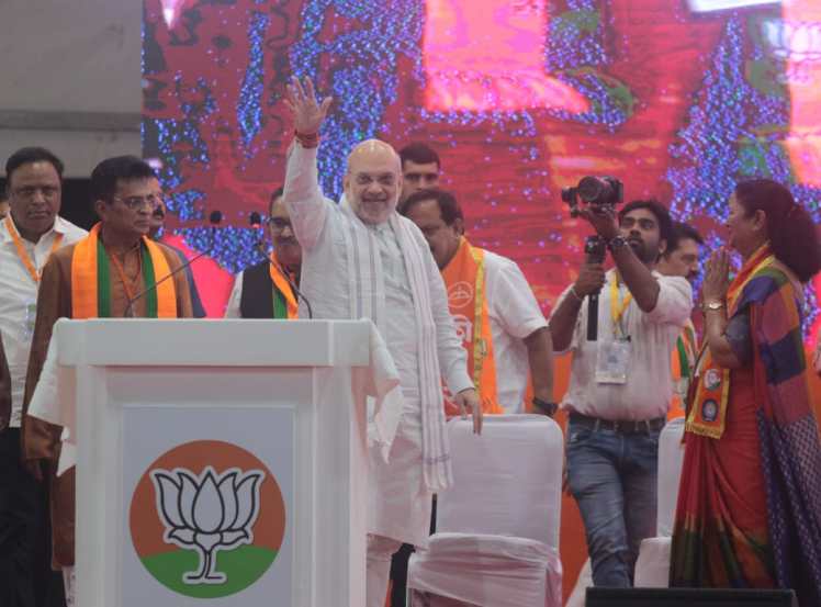 amit shah mumbai mahauti rally