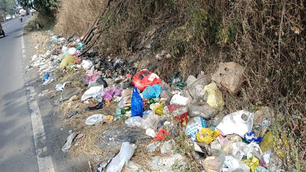 old Pune-Mumbai highway, Garbage piles, Garbage,