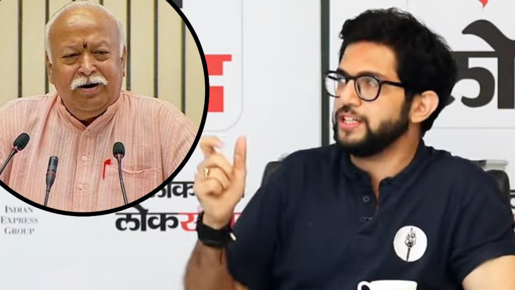 aaditya thackeray on rss bjp maharashtra election