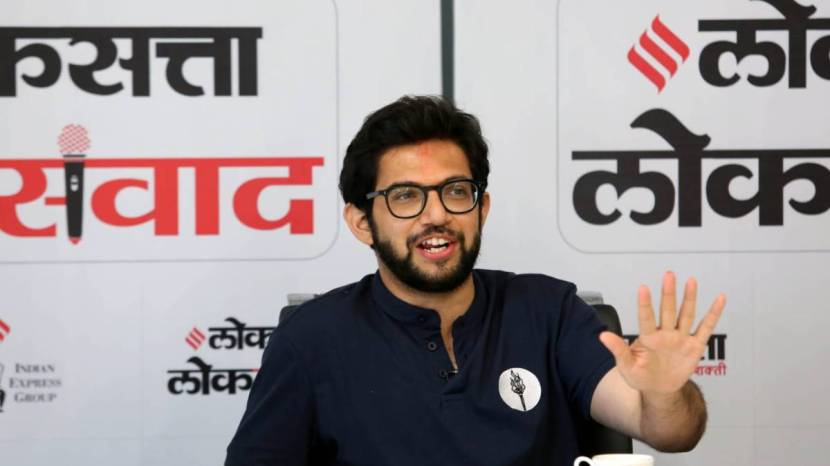 shiv sena leader aditya thackeray hit bjp for favouring gujarat in loksatta loksamvad event