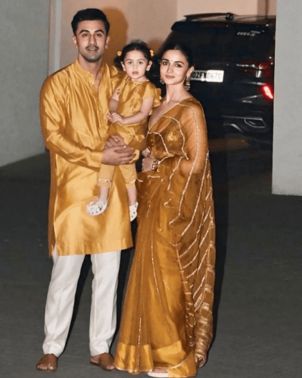 alia bhatt and ranbir celebrates diwali with daughter raha kapoor