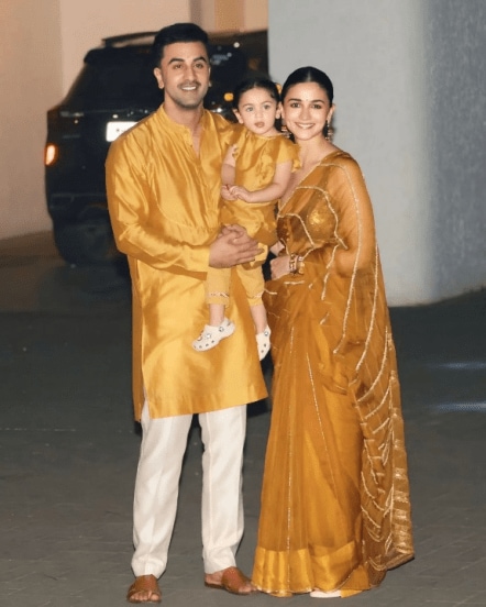 alia bhatt and ranbir celebrates diwali with daughter raha kapoor