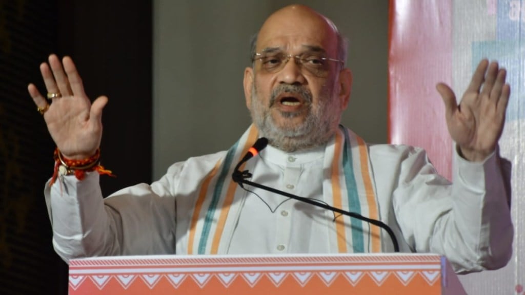 amit shah in jalgaon during campaigning