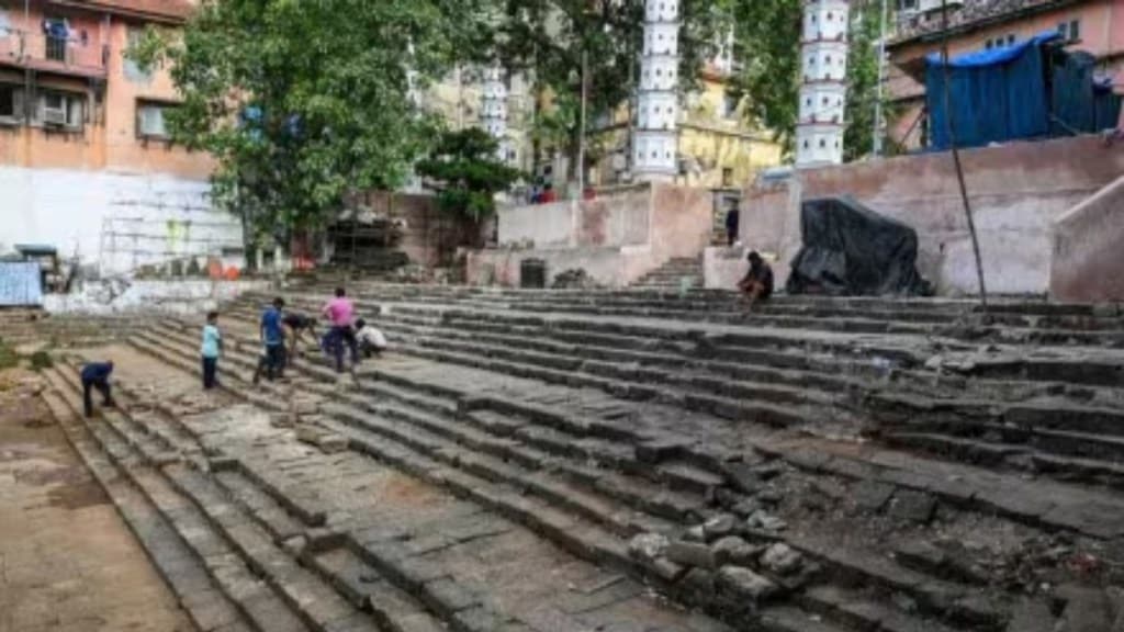 Damage to ancient steps at Banganga Mumbai news