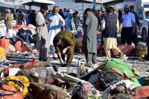 bomb explosion at railway station in Quetta pakistan