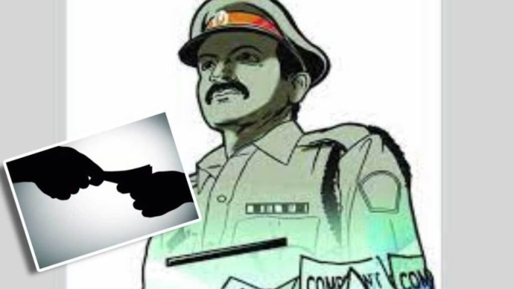 traffic cop warden booked for demanding bribe to remove car jammer