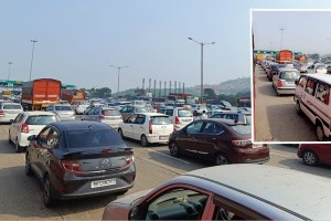 traffic jam on pune Bengaluru highway