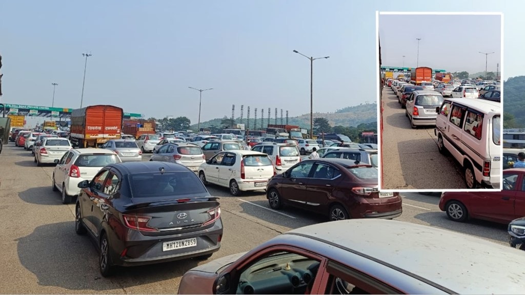 traffic jam on pune Bengaluru highway