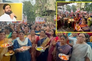 maha aarti in temples for eknath shinde s chief minister post