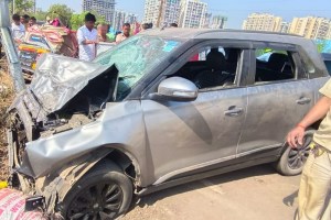 vasai naigaon car auto rickshaw accident