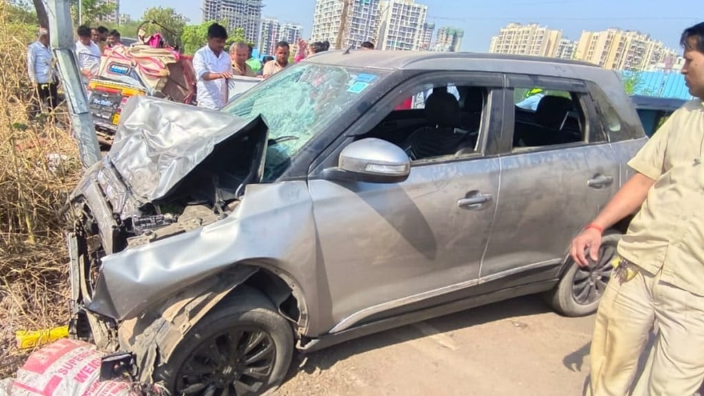 vasai naigaon car auto rickshaw accident