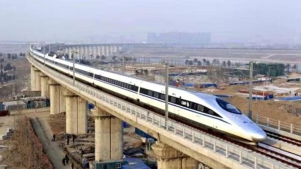 NHSRCL is working on Mumbai Ahmedabad bullet train project