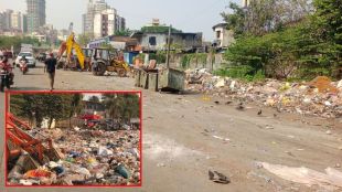 Piles of garbage on Filmcity Road photos viral on social media