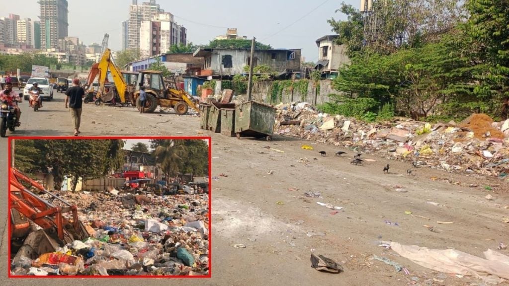 Piles of garbage on Filmcity Road photos viral on social media