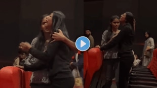 young woman cried in theather after watching Chhatrapati Sambhaji Maharaj movie video viral