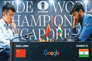 Dommaraju Gukesh Ding Liren draw in the World Championship chess match Sport news