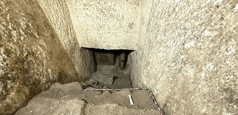 Idi's burial chamber was located some 50 feet below the ground. Egyptian Ministry of Tourism and Antiquities