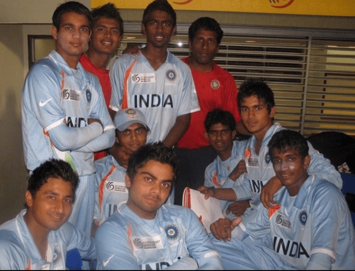  Siddharth Kaul with Virat Kohli U19 2008 Team