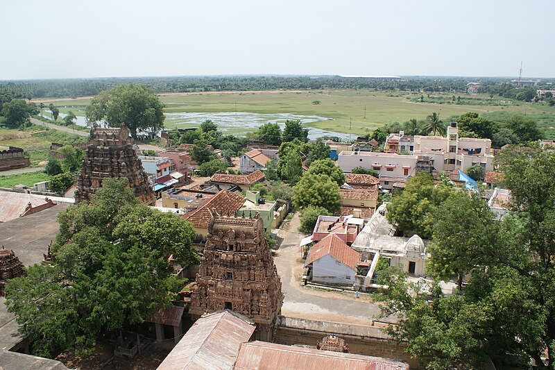 Thirumayam seen from fort