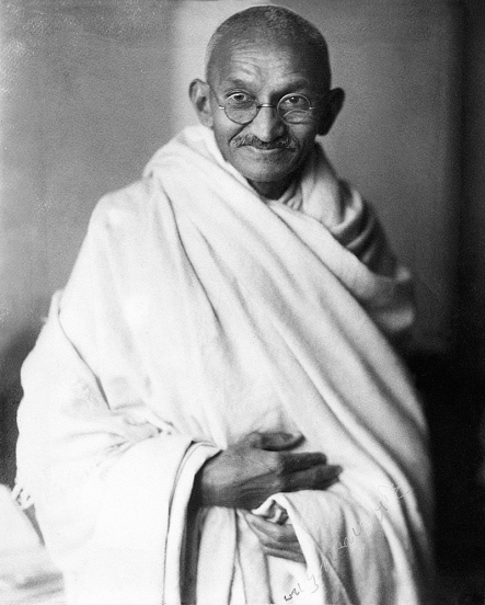 Mahatma Gandhi, London, 1931.