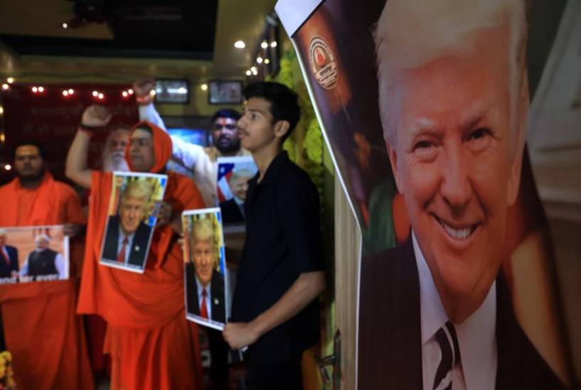 Hawan in India for Donald Trump