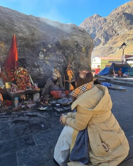 First visit to Kedarnath by Nusrat Bharucha