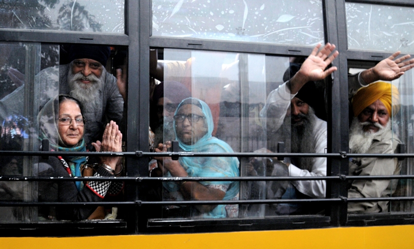 Sikh pilgrims 