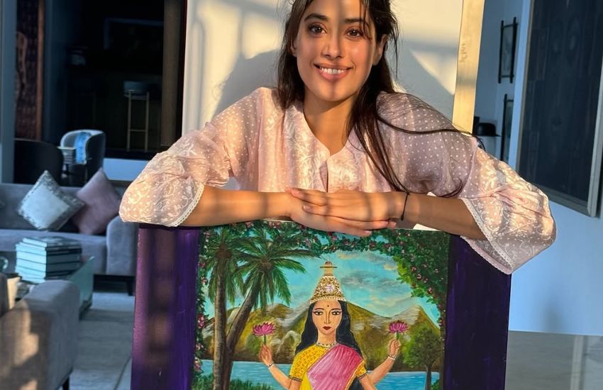 janhvi kapoor painting