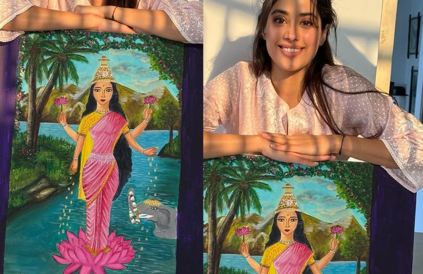 janhvi kapoor's painting