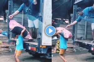 Emotional Video of a little boy working hard to fill his stomach viral video on social media