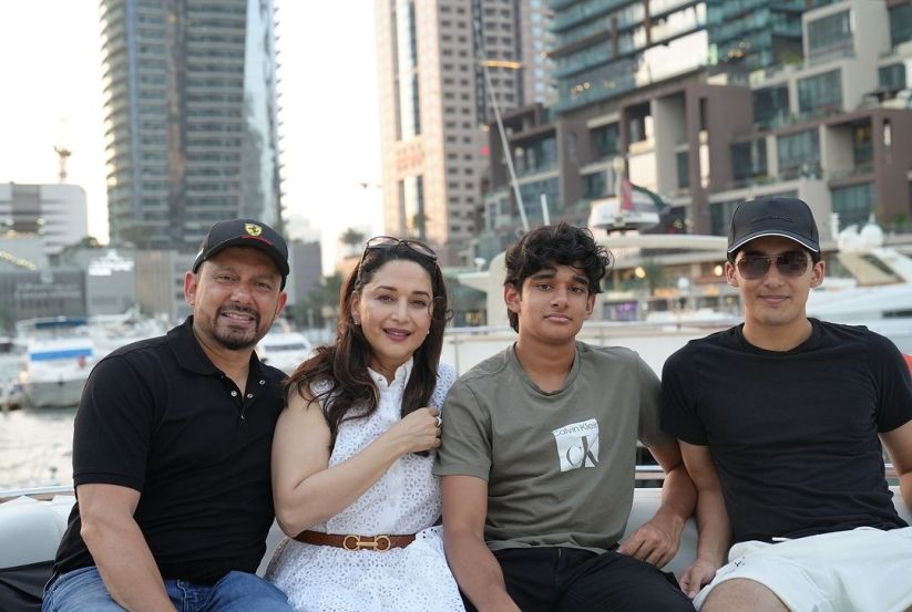 madhuri dixit husband and two children names